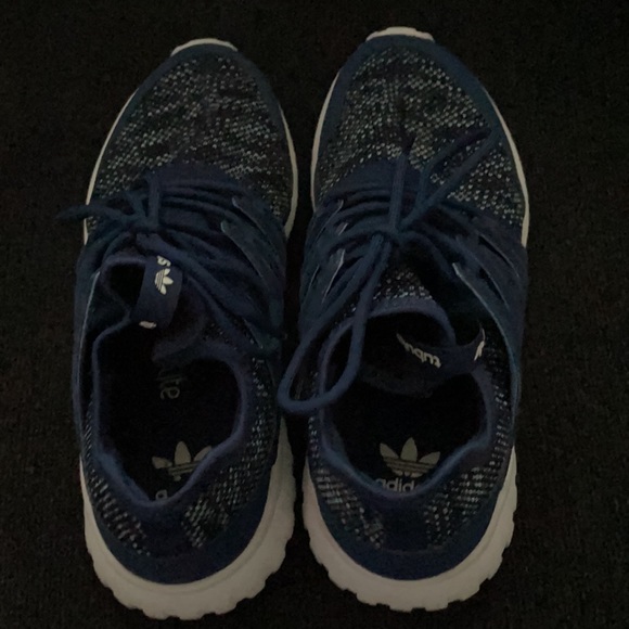 Adidas Boys grade school size 4.5 blue sneakers - Picture 4 of 5